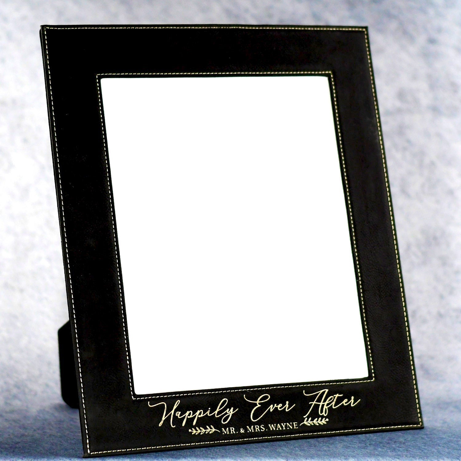 Leatherette Black Picture Frame