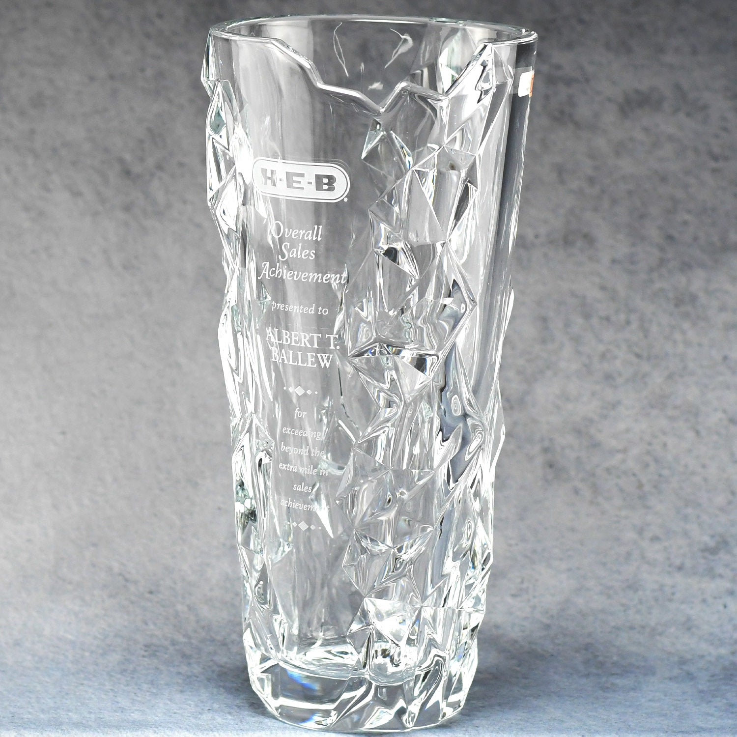 Iceberg Crystal Sculpted Vase