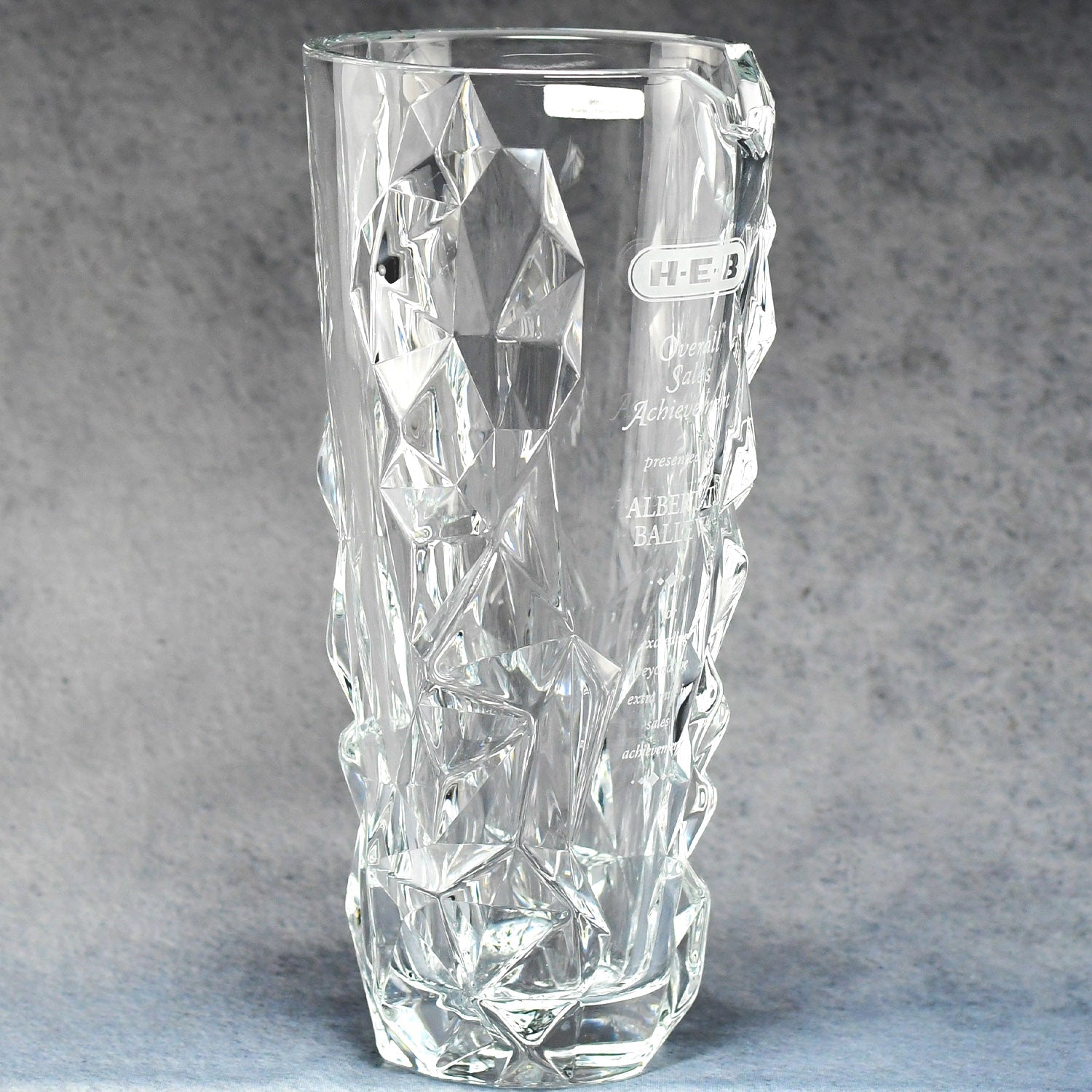 Iceberg Crystal Sculpted Vase